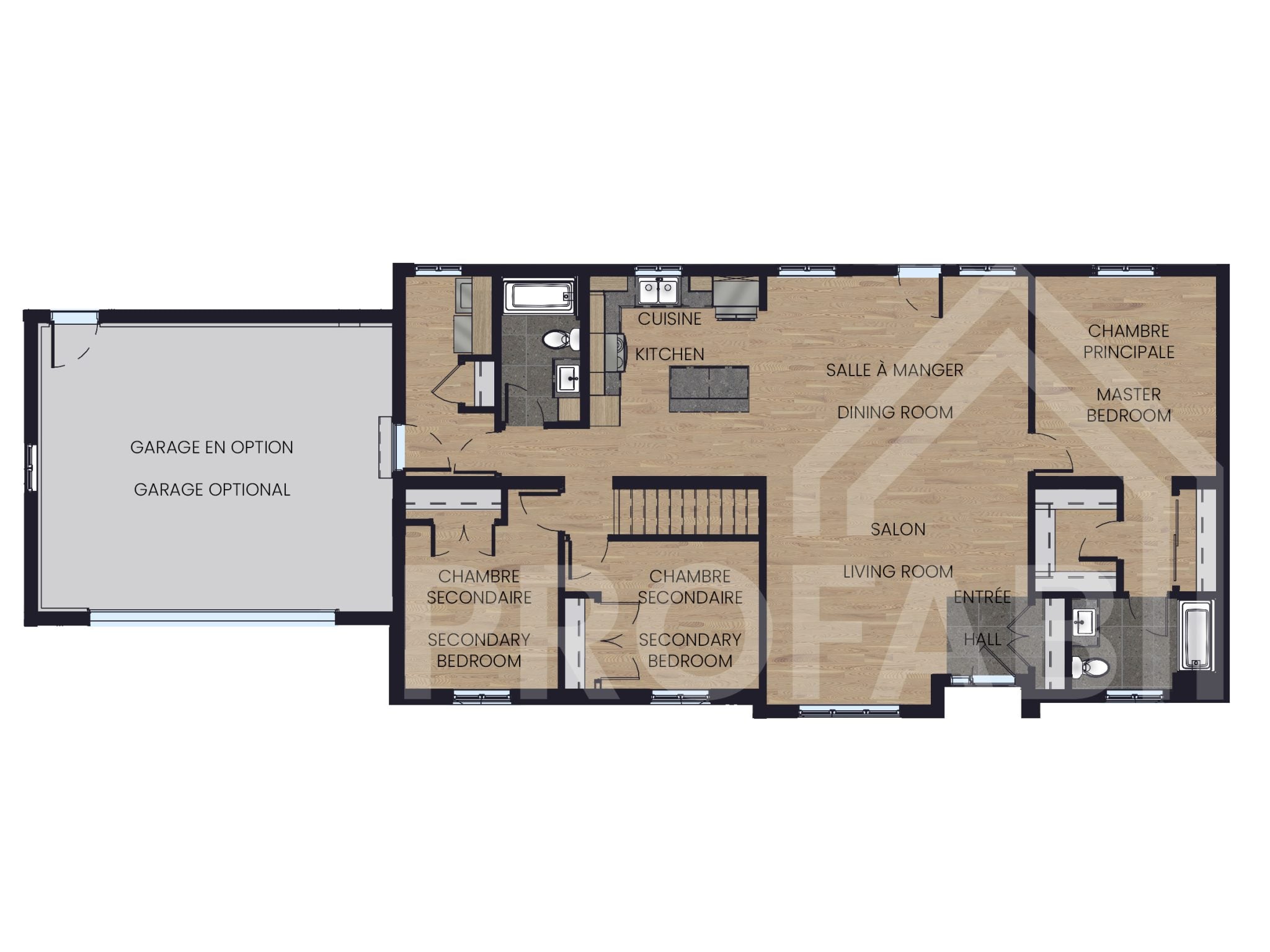 ProFab Dundas basic floor plan, Ontario catalogue