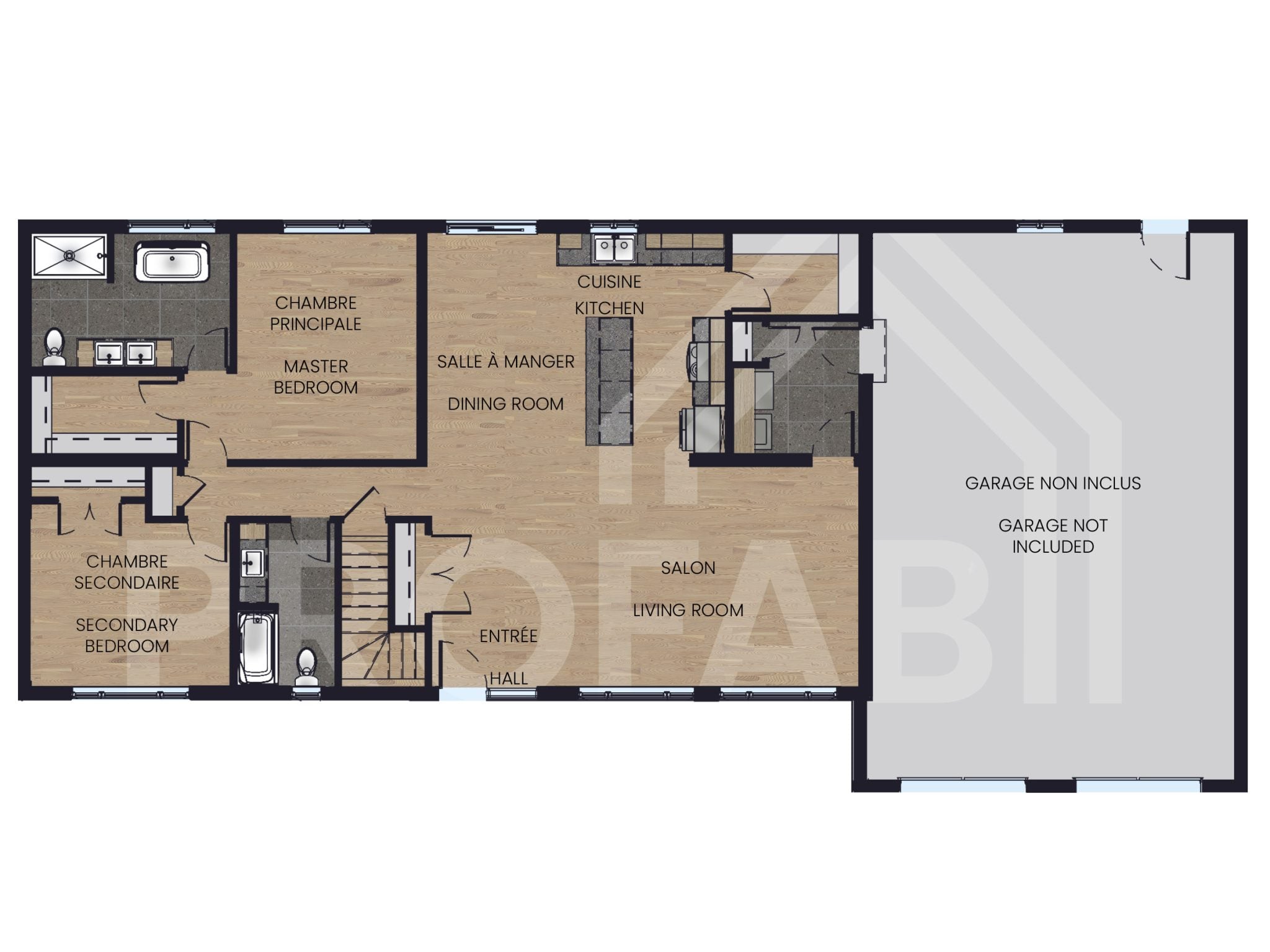 ProFab Magnolia basic floor plan, Ontario catalogue