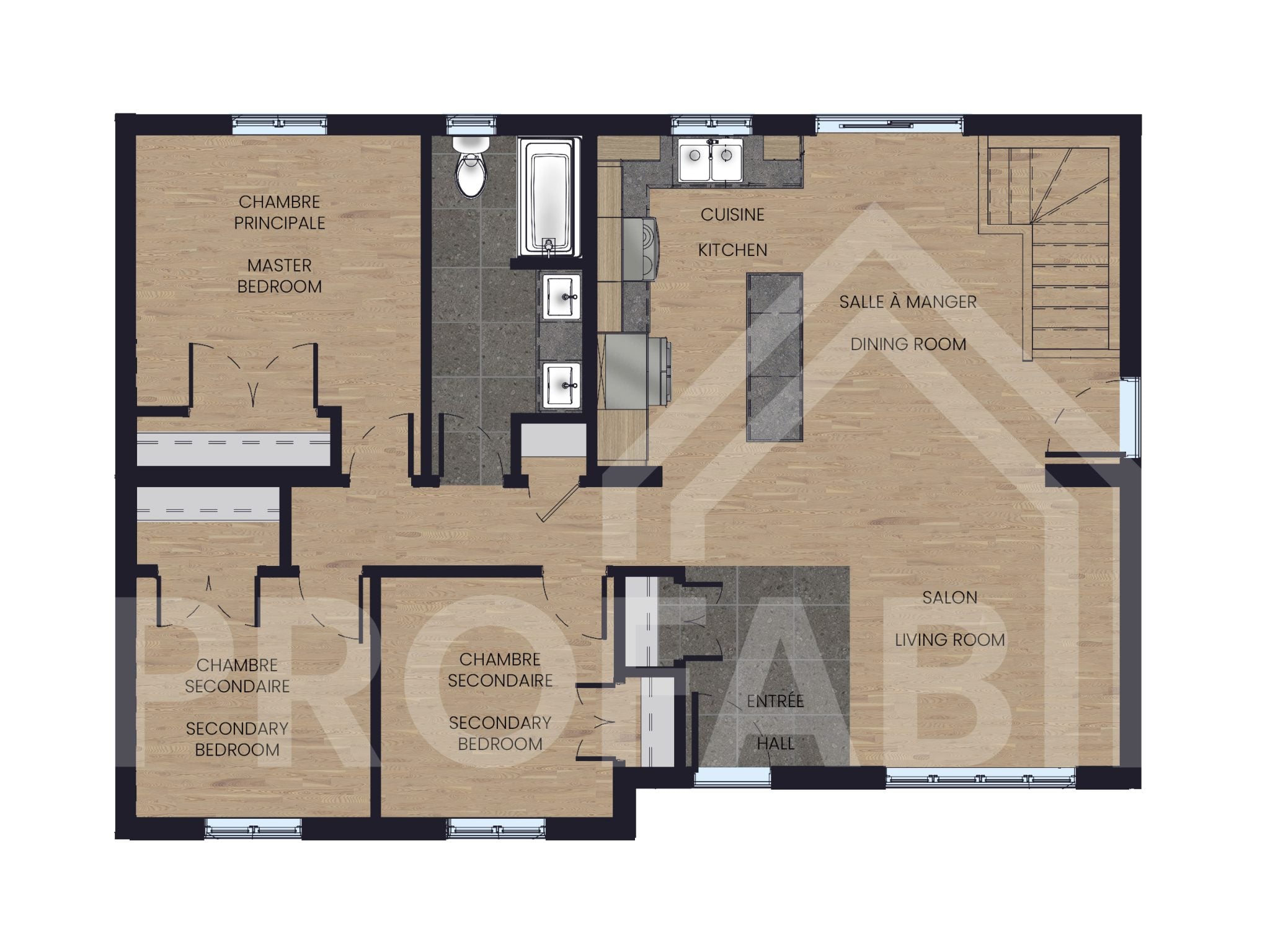 ProFab Stratford basic floor plan, Ontario catalogue